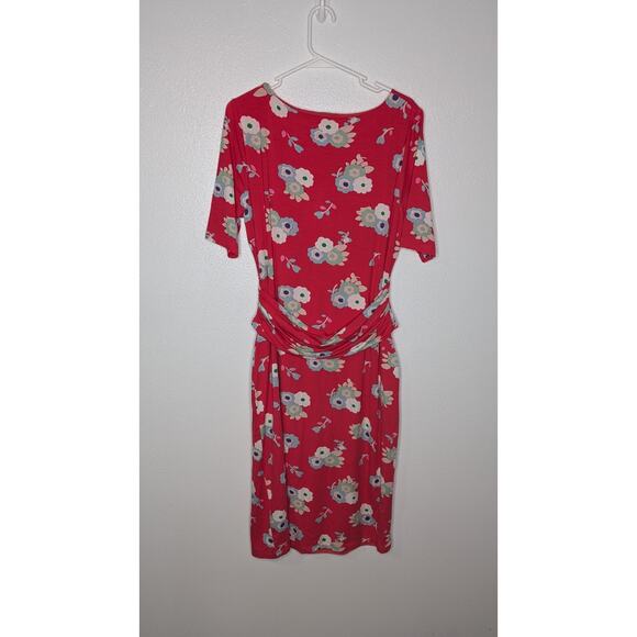 BODEN Terese Jersey Midi Dress in Poppy Red Oriental Paradise US 12L - Picture 4 of 9